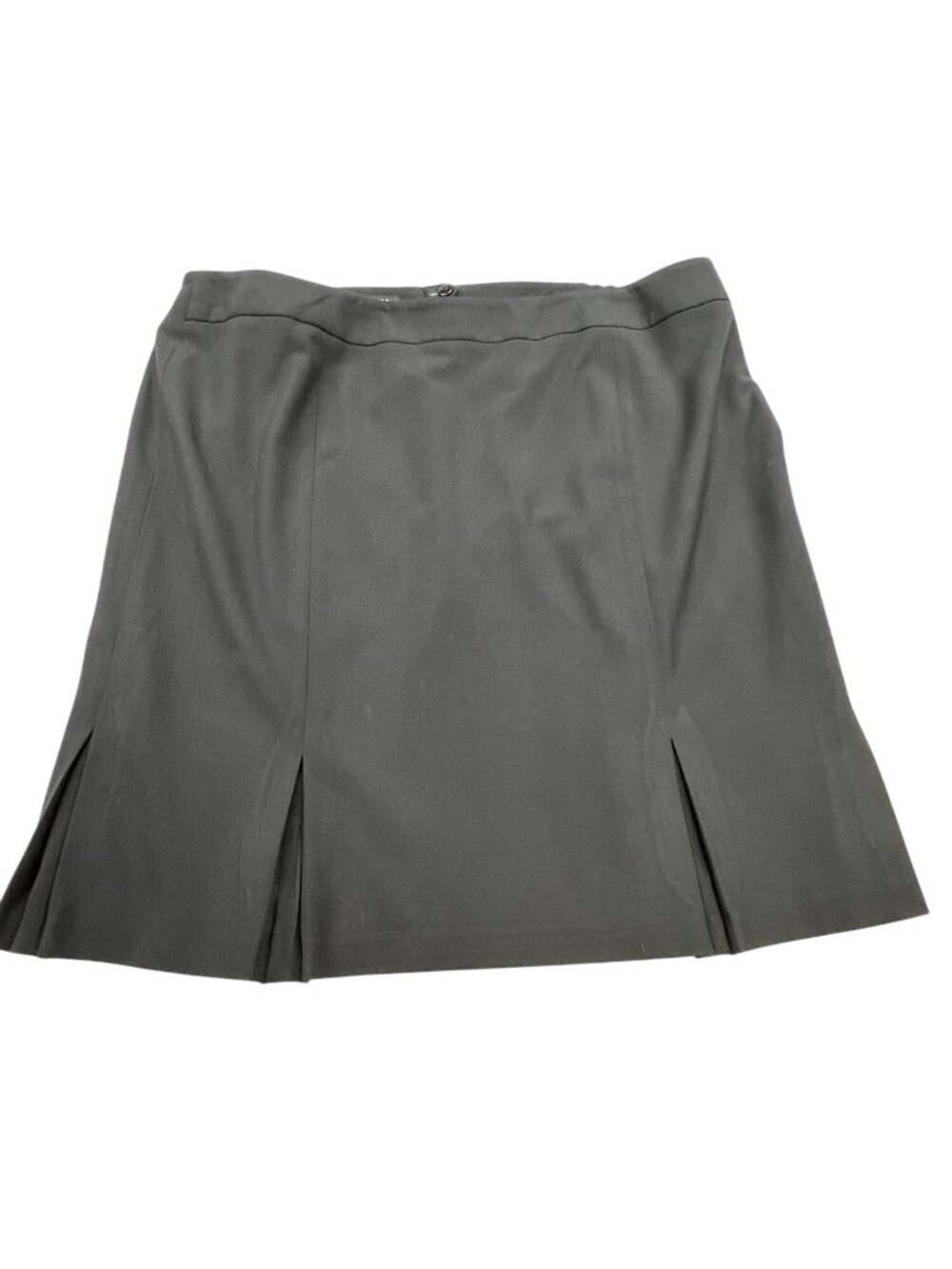 Talbots Womens Pleated A-Line Mini Career Skirt Size 20W Dark Navy